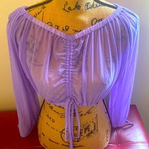 Purple top for the beach Size M